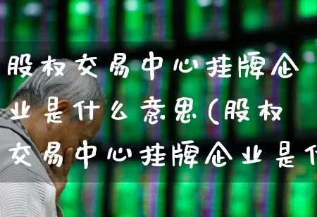 股权交易中心挂牌企业是什么意思(股权交易中心挂牌企业是什么意思啊)_https://www.gfdzclz.com_上交所_第1张