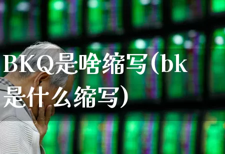 BKQ是啥缩写(bk是什么缩写)_https://www.gfdzclz.com_科创板_第1张