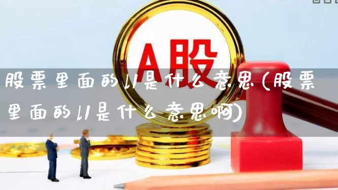 股票里面的l1是什么意思(股票里面的l1是什么意思啊)_https://www.gfdzclz.com_创业板_第1张