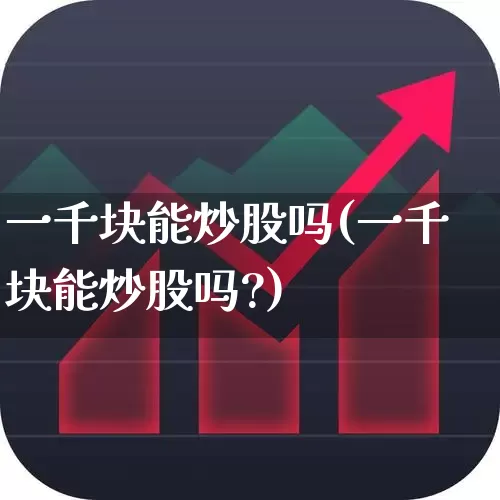 一千块能炒股吗(一千块能炒股吗?)_https://www.gfdzclz.com_深交所_第1张