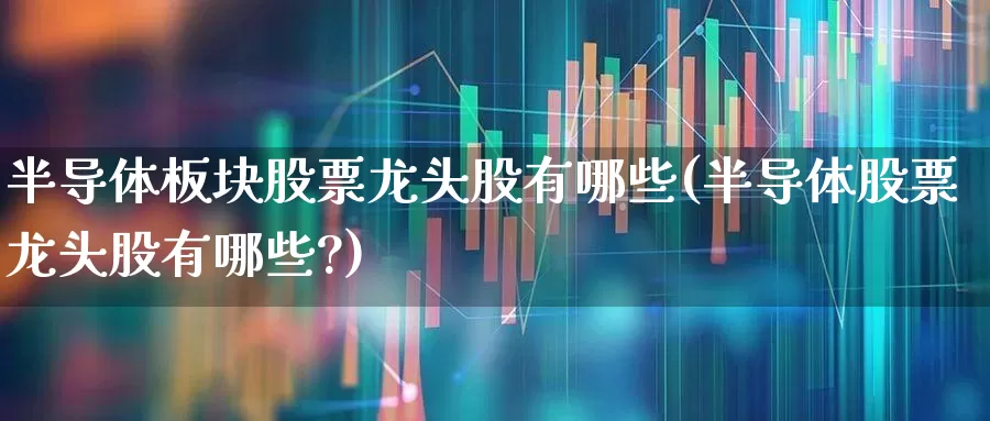 半导体板块股票龙头股有哪些(半导体股票龙头股有哪些?)_https://www.gfdzclz.com_创业板_第1张