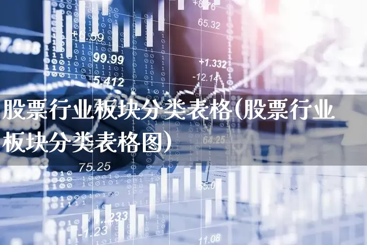 股票行业板块分类表格(股票行业板块分类表格图)_https://www.gfdzclz.com_创业板_第1张